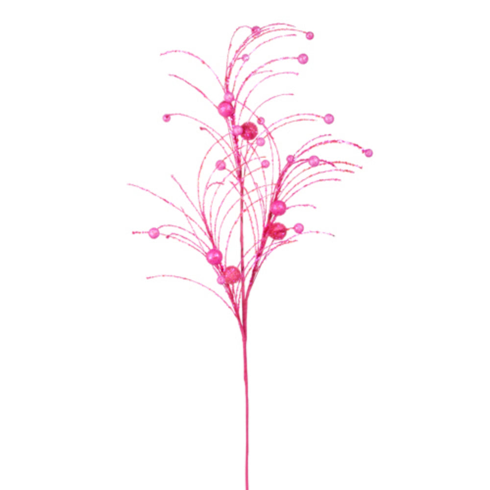 42" Fuchsia Pink Glittered Ball Spray *In-Store Pickup Only*