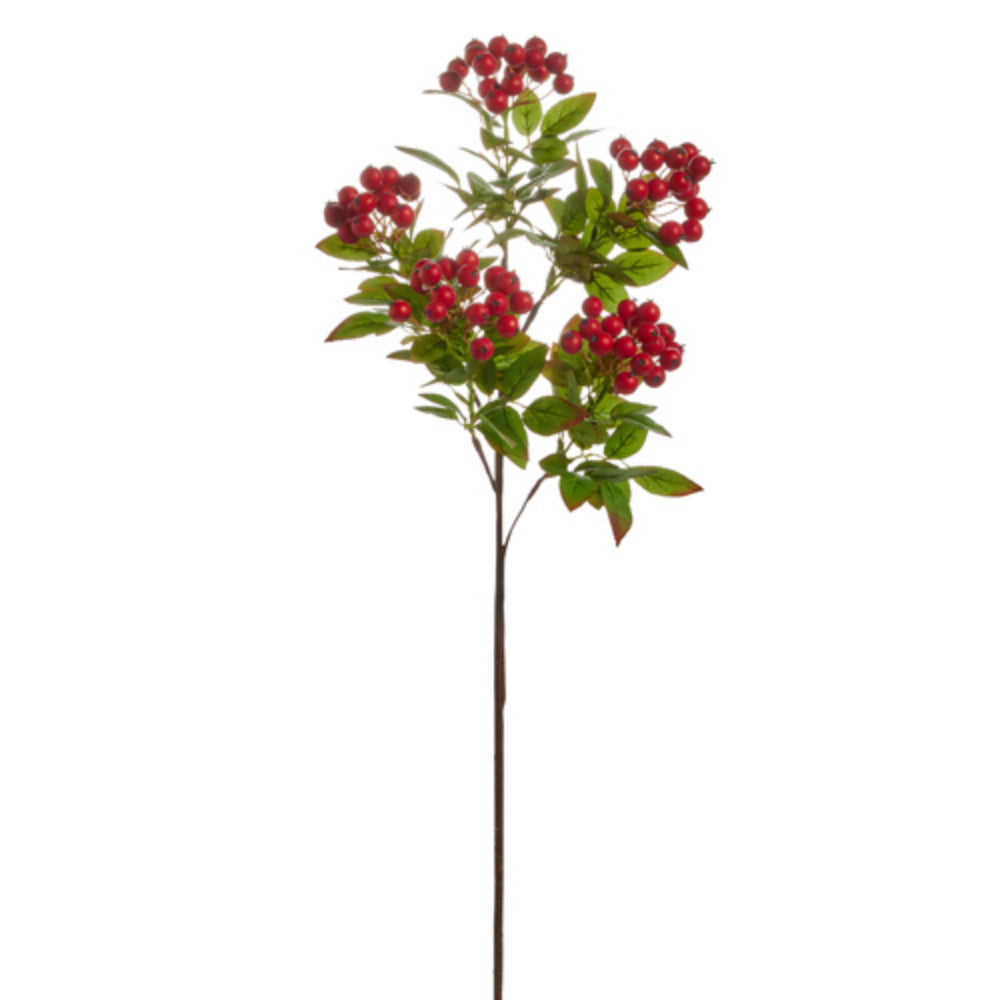 34" Mini Cluster Red Berry Spray *In-Store Pickup Only*