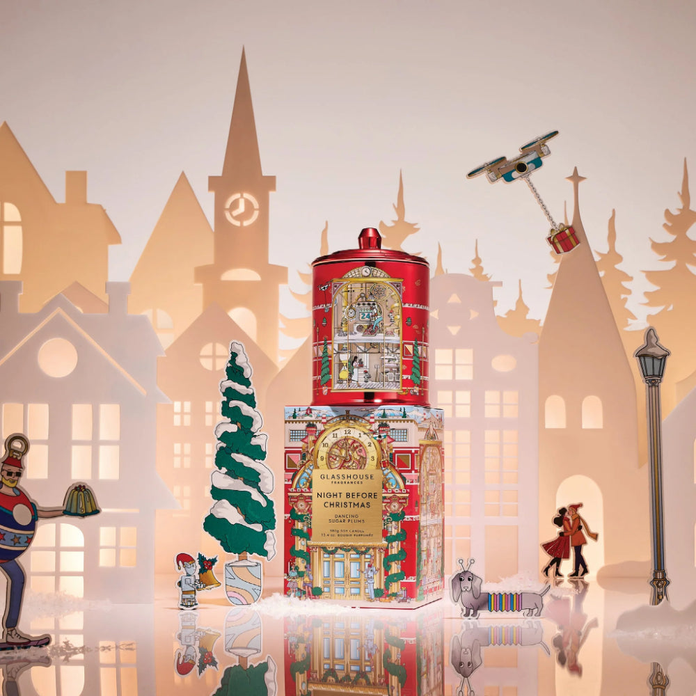 Glasshouse Fragrances 13.4 Oz. Christmas Candle - Night Before Christmas