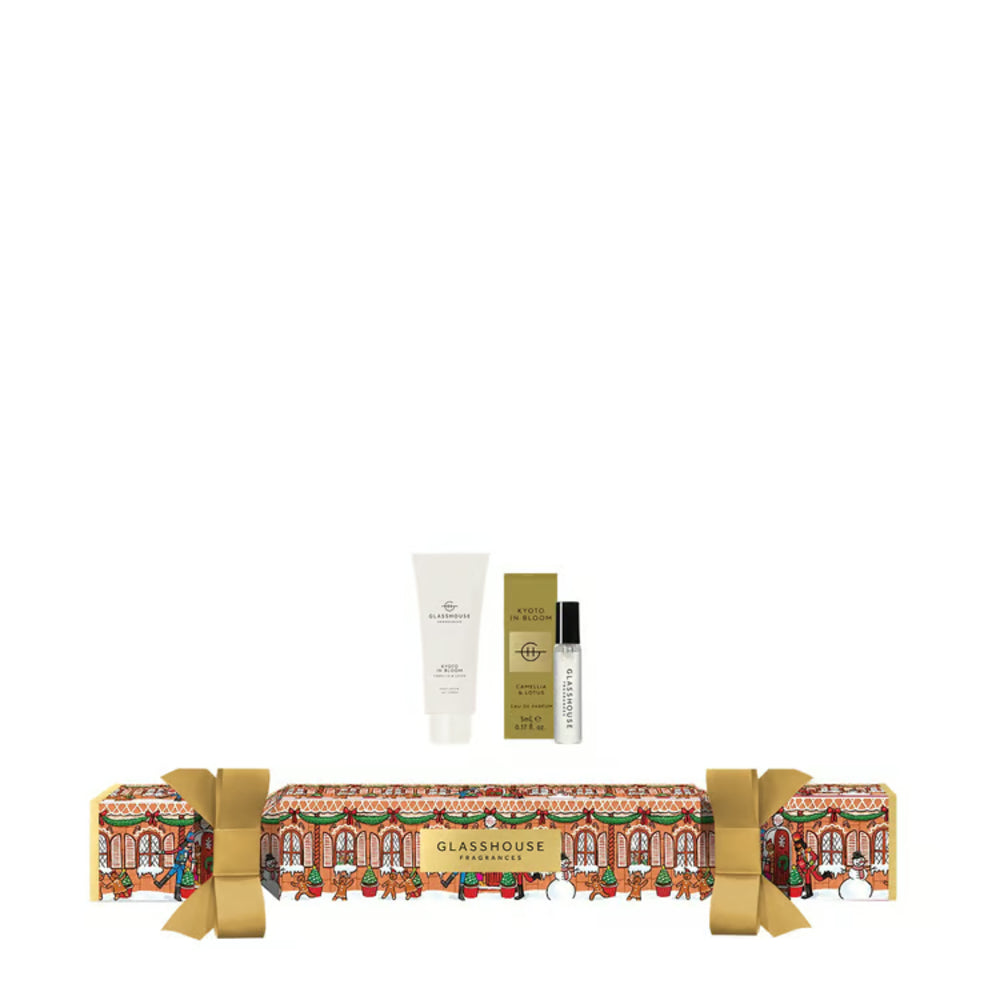 Skincare product set with a decorative box on a white background