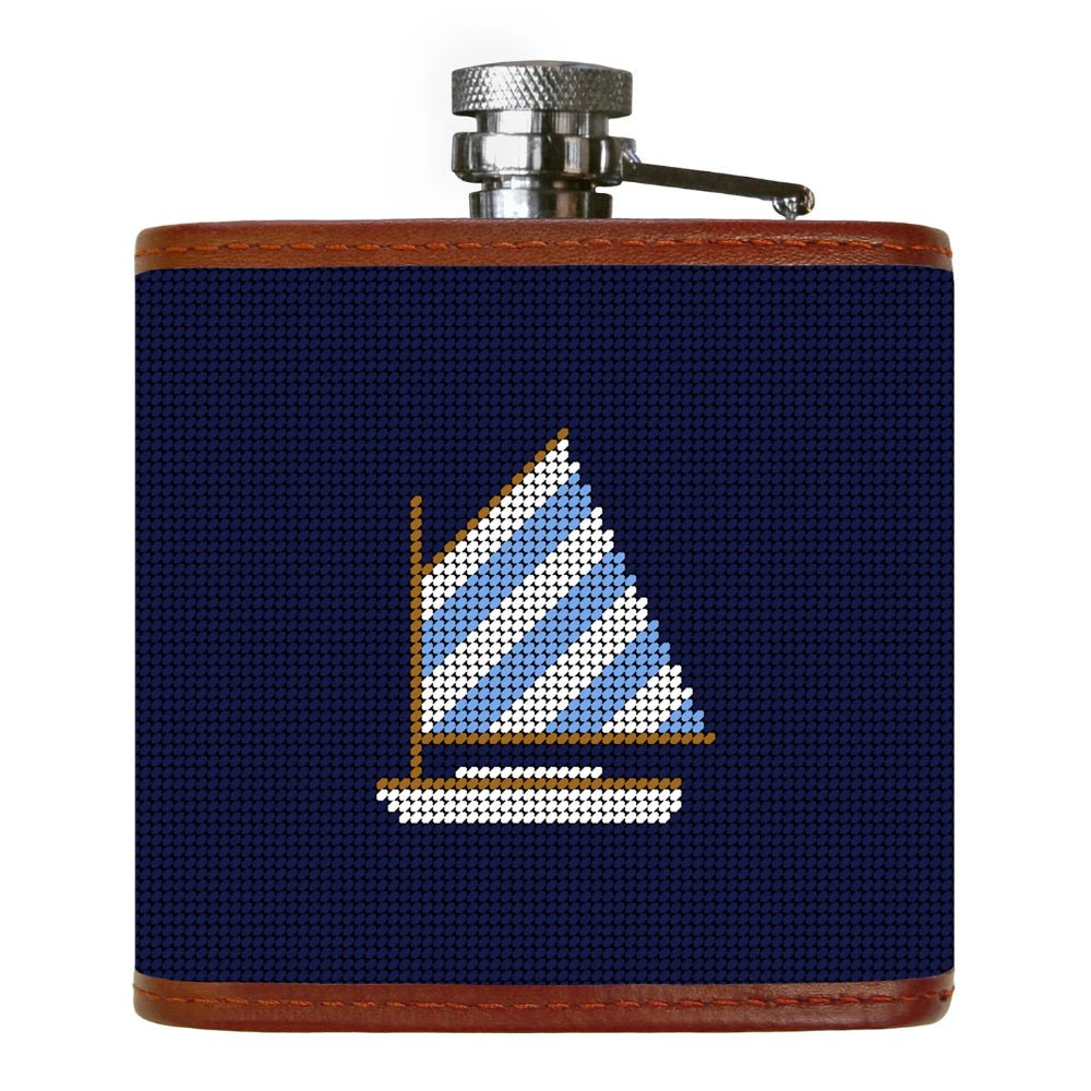 Smathers & Branson Rainbow Fleet Flask (Dark Navy)
