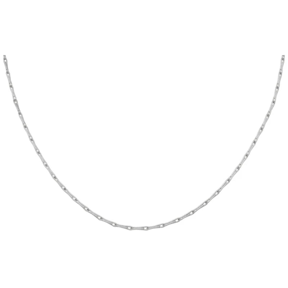 14k White Gold Pincetta Chain, 16"