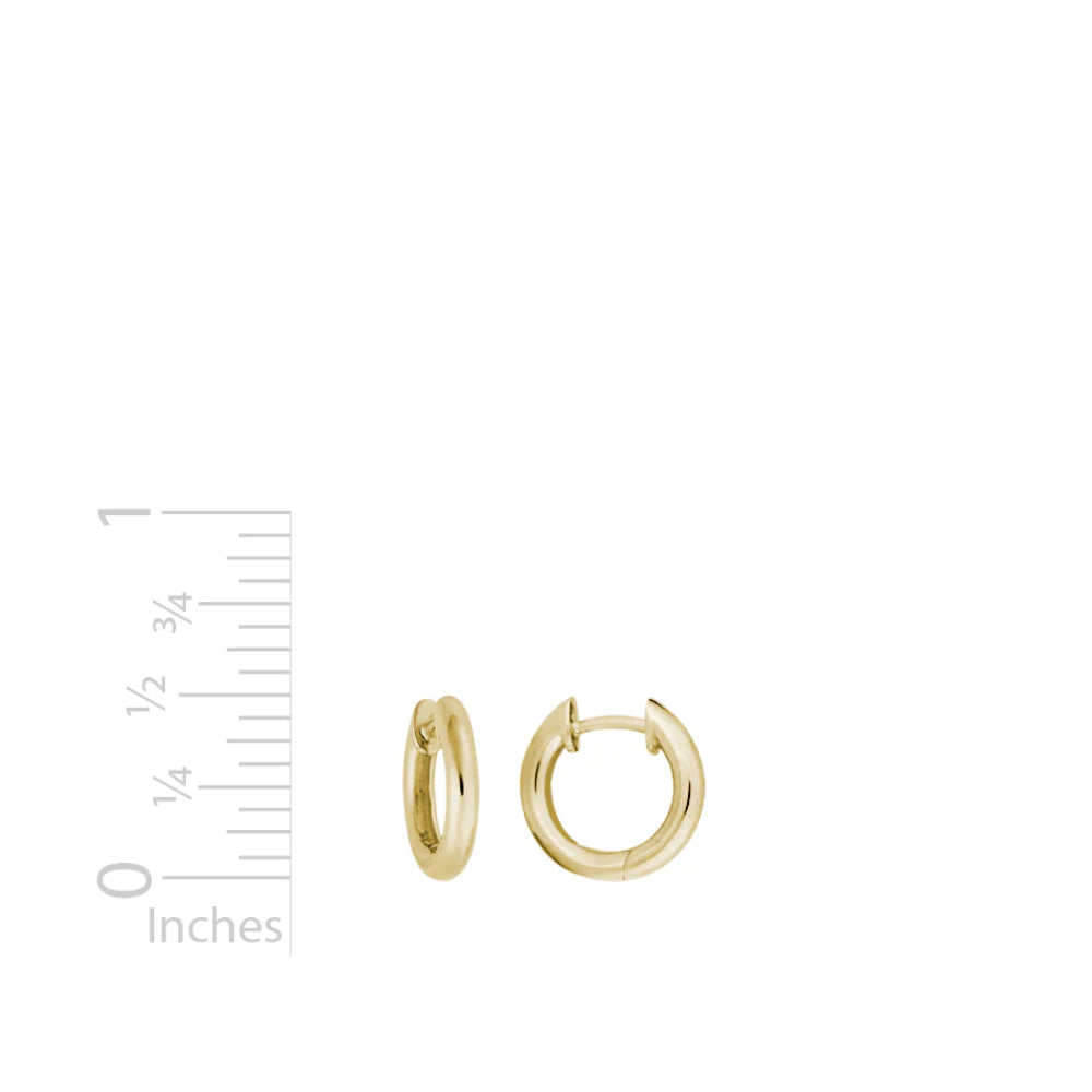 14k Gold Hinged Hoop Earrings