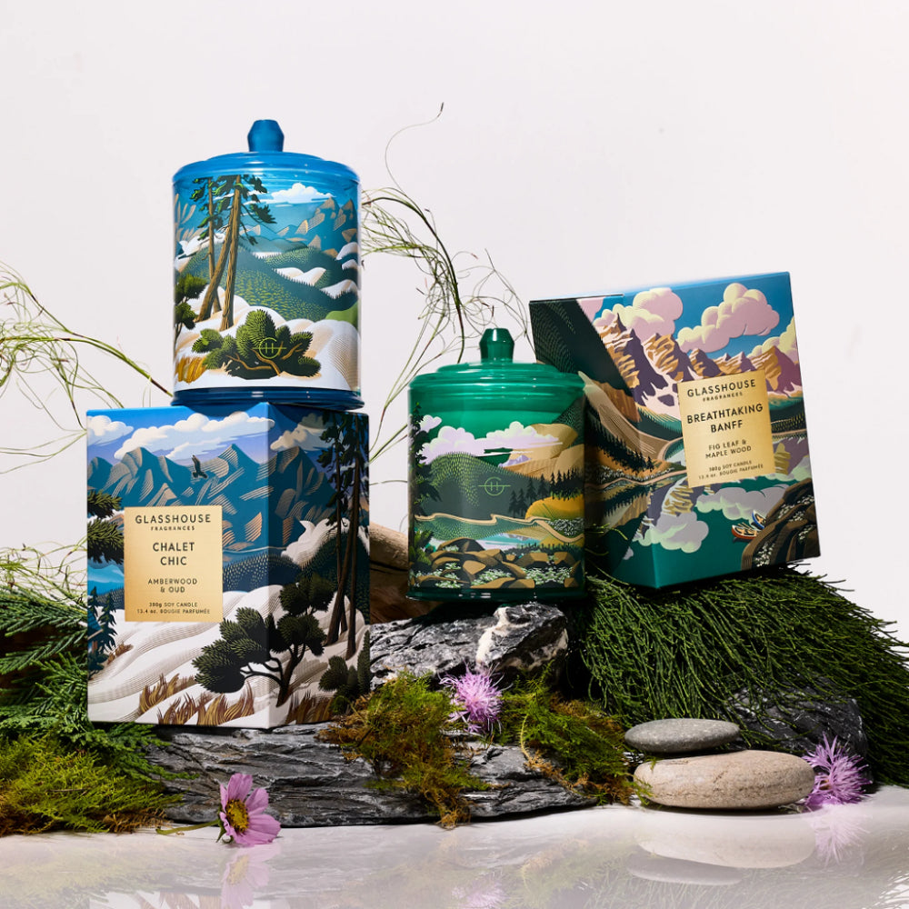 Glasshouse Fragrances 13.4 Oz. Candle - Breathtaking Banff