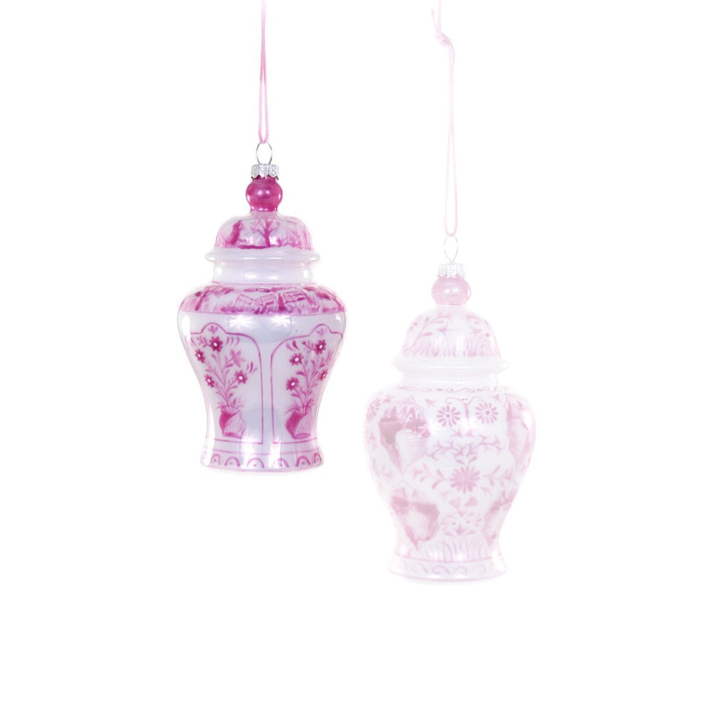 Cody Foster & Co Pink Ginger Jar Ornament