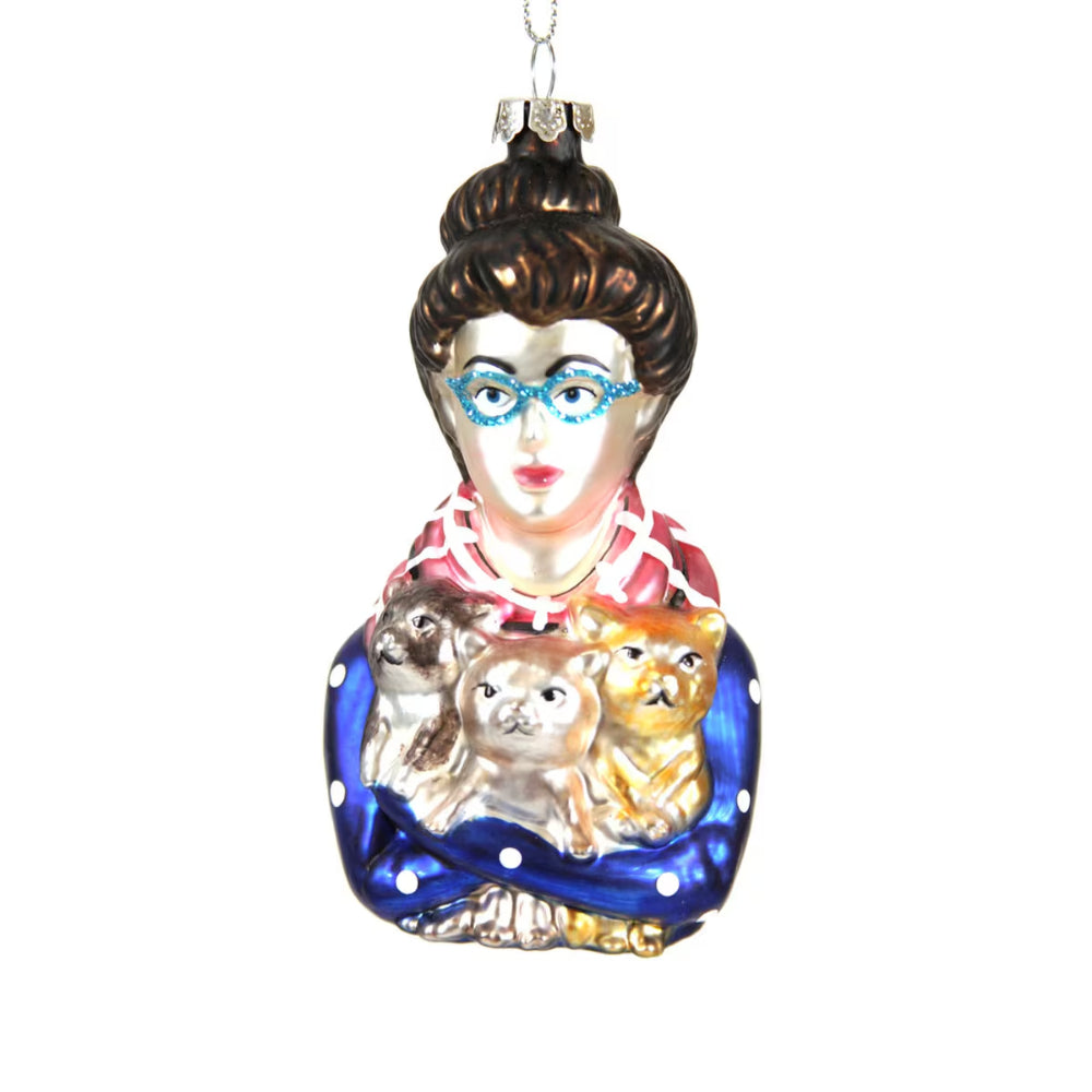 Cody Foster & Co Cat Lady Ornament