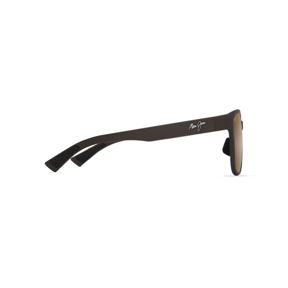 Maui Jim Paulele Polarized Rectangular Sunglasses - Matte Brown