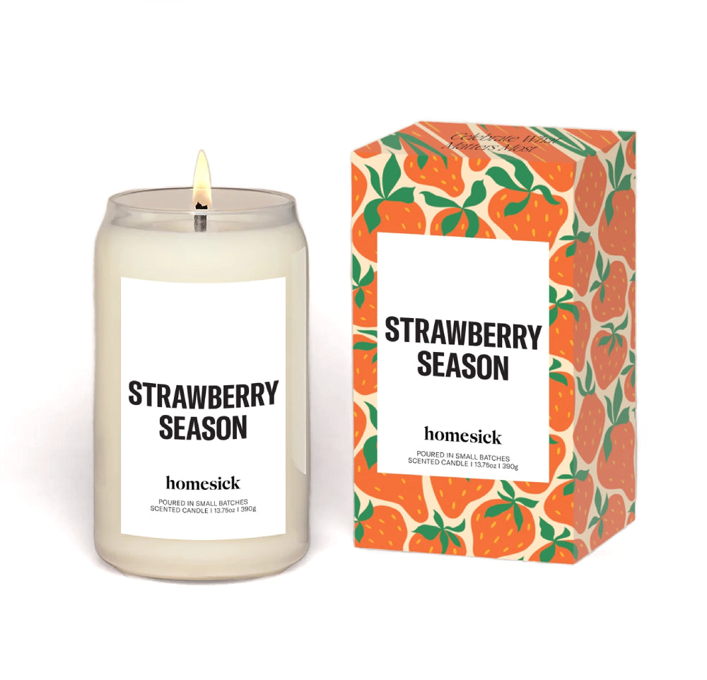 Homesick Candles Strawberry Season Candle