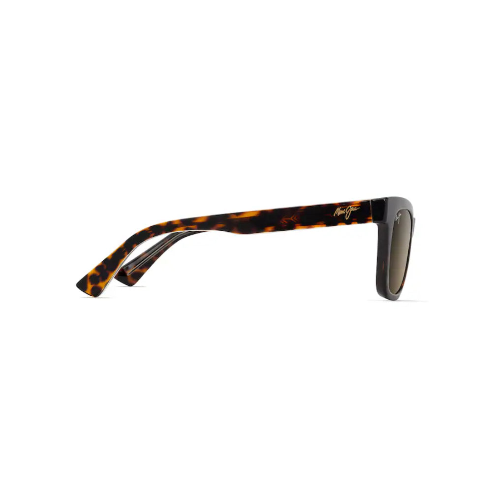 Maui Jim HIWAHIWA Polarized Cat Eye Sunglasses - Shiny Dark Havana