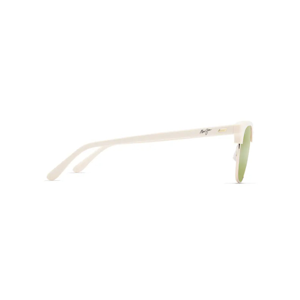 Maui Jim HOLOMUA Round Sunglasses - Shiny Solid Ivory