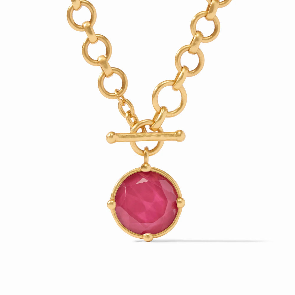 Julie Vos Honeybee Demi Necklace-Iridescent Raspberry