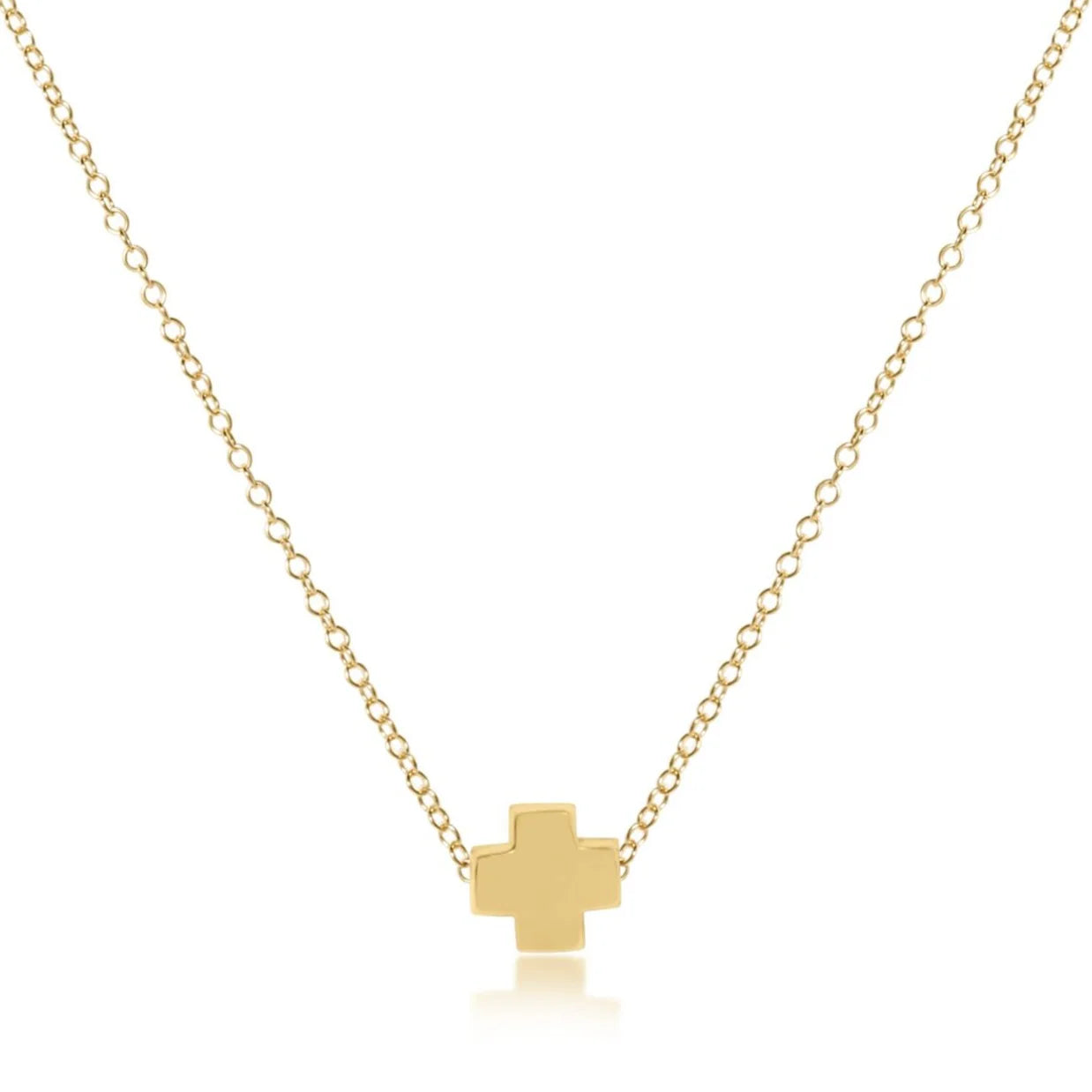 enewton 16" Necklace Gold - Signature Cross Gold