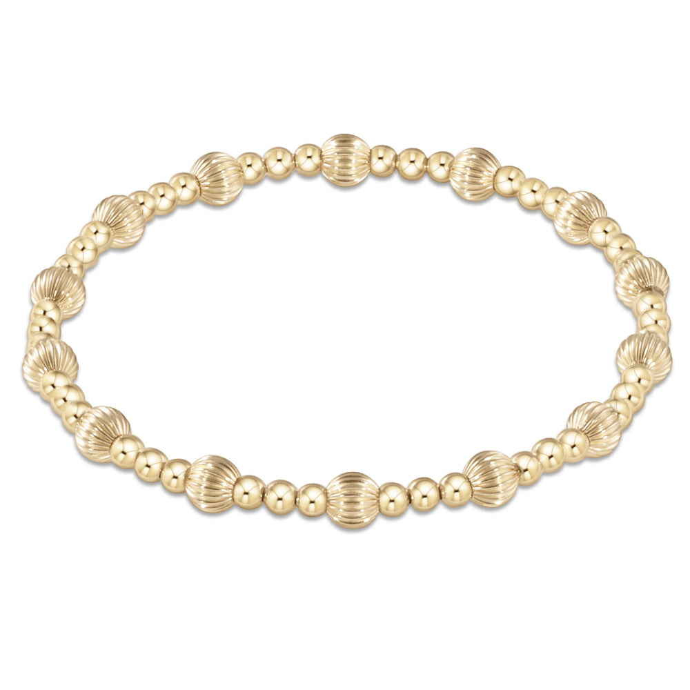 enewton 6.25" Dignity Sincerity Bead Bracelet - Gold 5mm