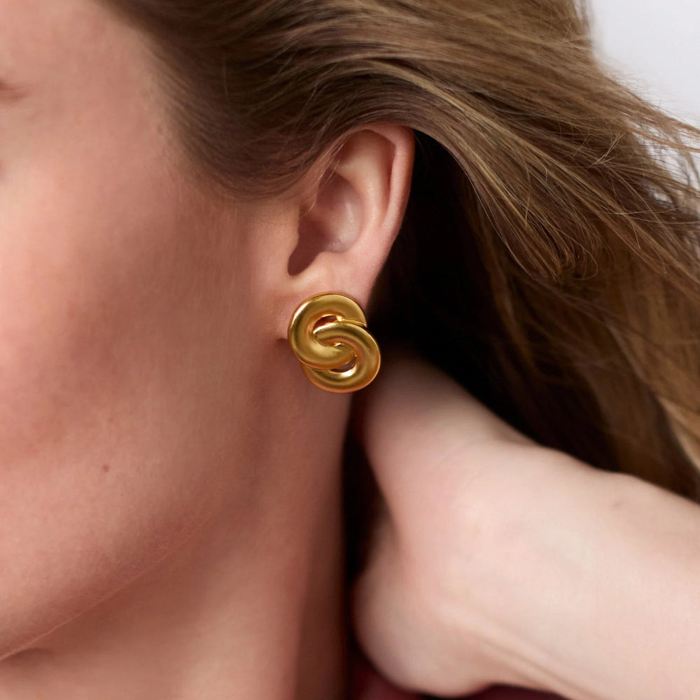 Julie Vos Gold Infinity Earrings