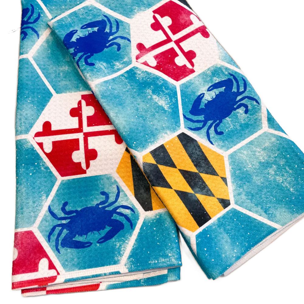 Jami Creates Maryland Honeycomb Patterned Waffle Kitchen Dish Towel