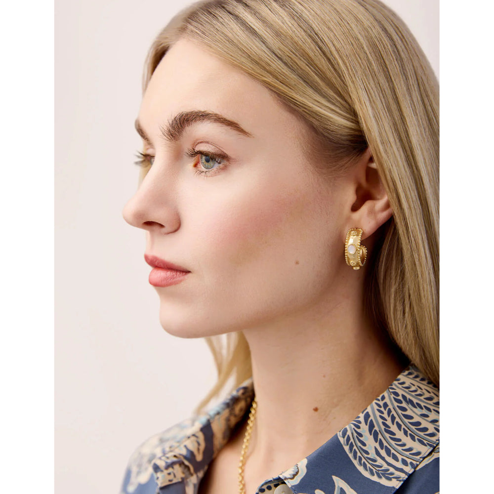 Spartina Mercer House Hoop Earrings - Mother-of-Pearl
