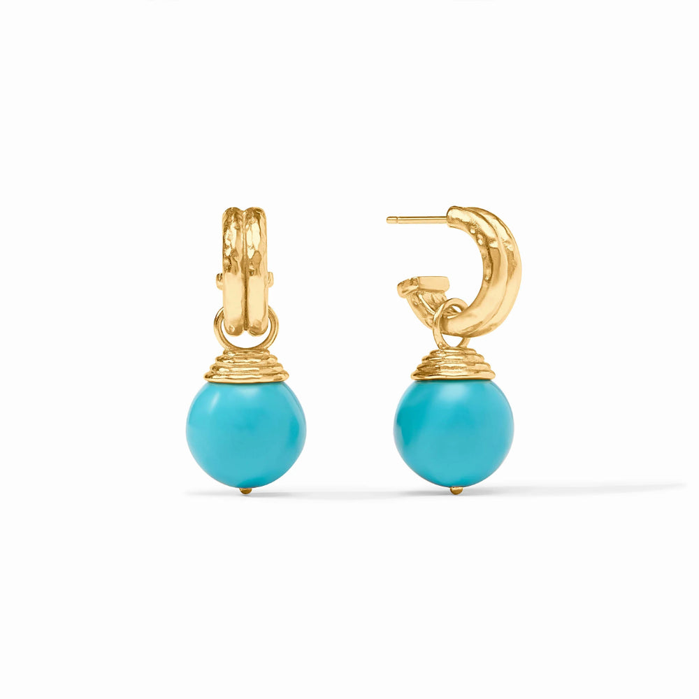 Julie Vos BonBon Hoop & Charm Earrings