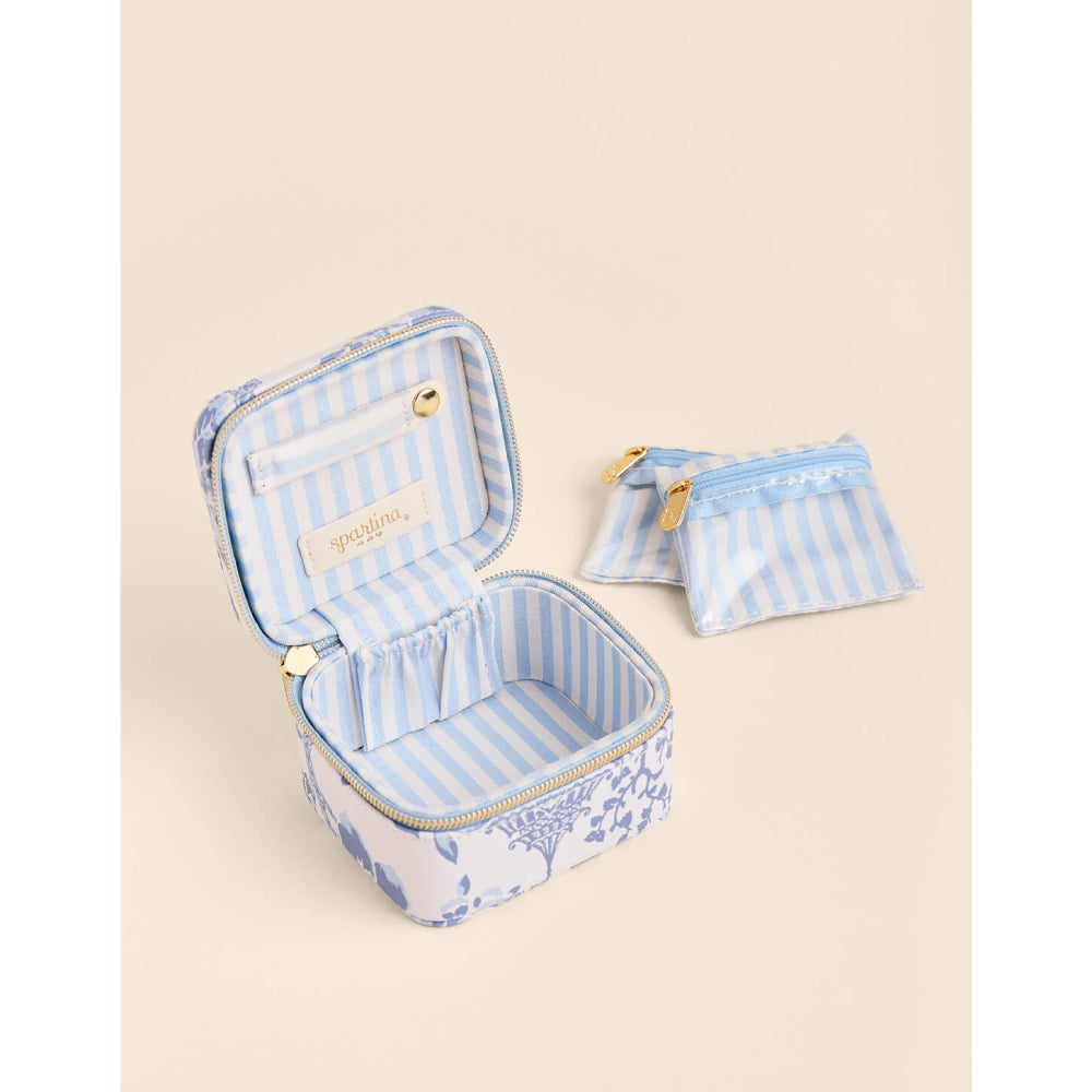 Spartina Stow & Go Jewelry Travel Case - Garden Toile