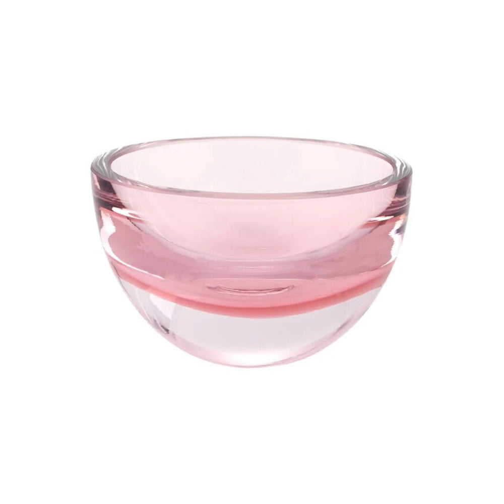 Badash Crystal Penelope Pink Mouth Blown European Lead Free Crystal 6" Bowl