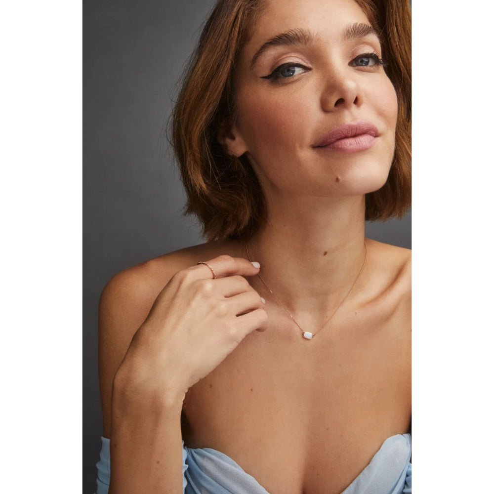 Kendra Scott Marisa 14k Gold Pendant Necklace in White Diamond