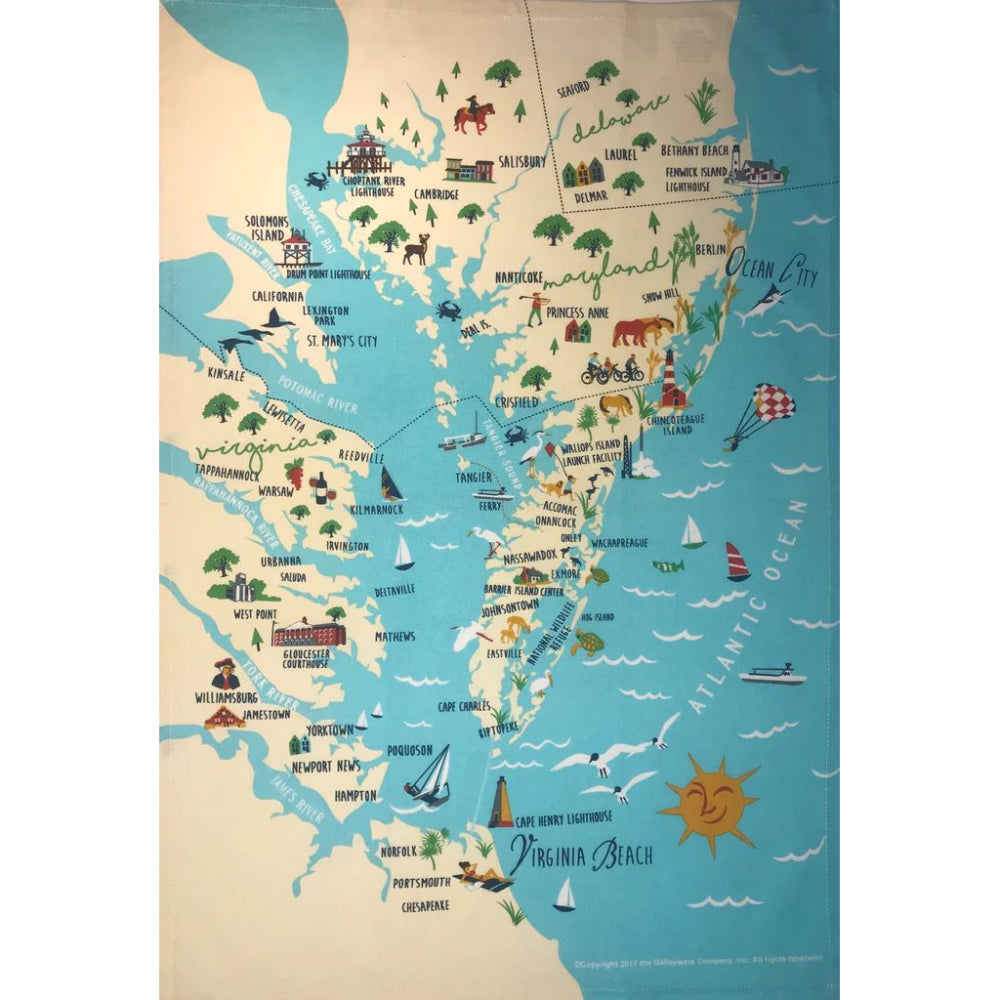 Galleyware Lower Chesapeake - Kitchen Towel