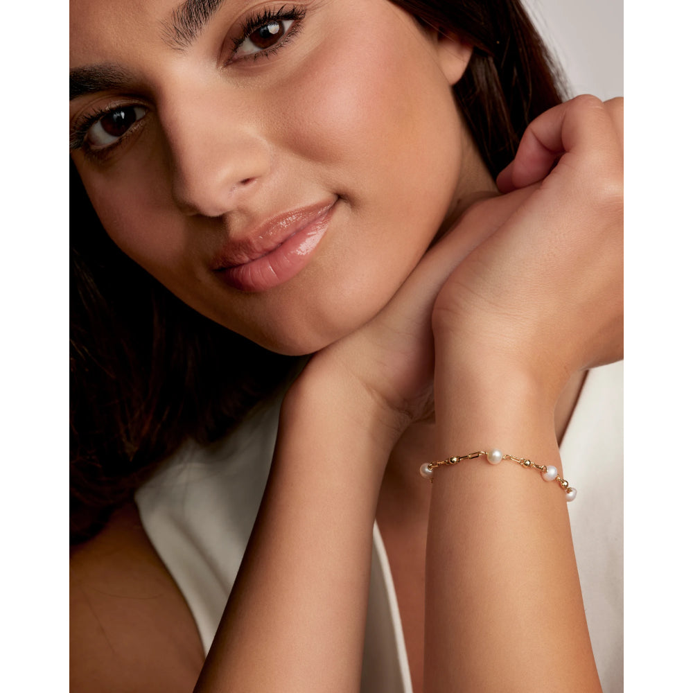 Kendra Scott Ashton Delicate Chain Pearl Bracelet