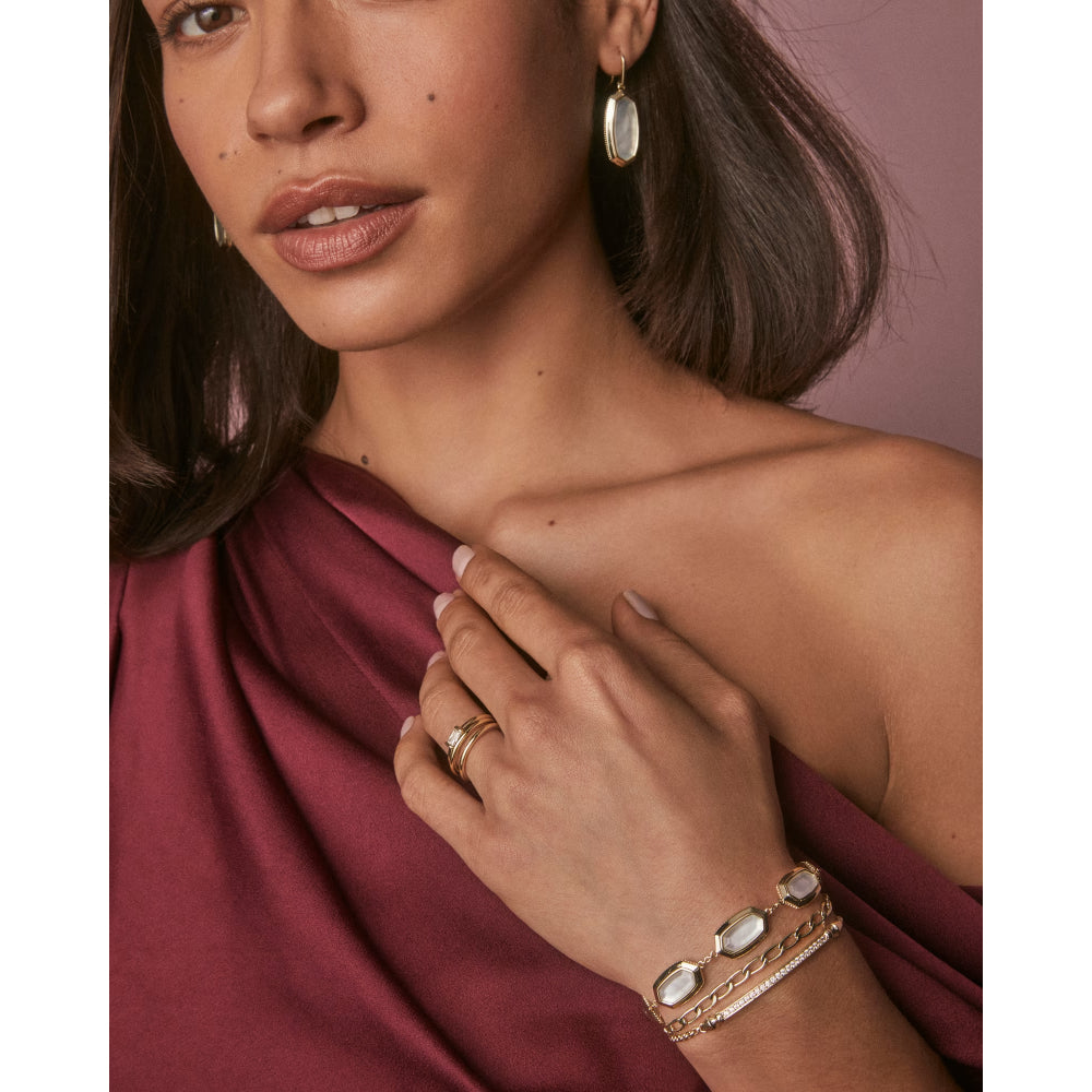 Kendra Scott Gold Elaina Bezel Delicate Chain Bracelet