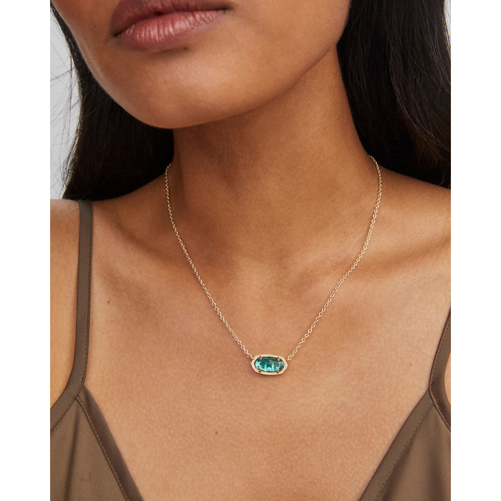 Kendra Scott Elisa Pendant Necklace in London Blue