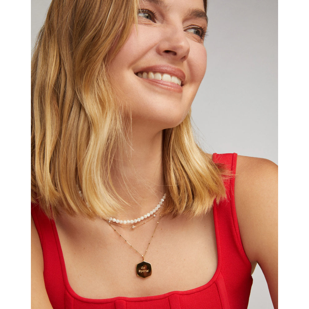 Kendra Scott Gold Emery Beaded Strand Necklace