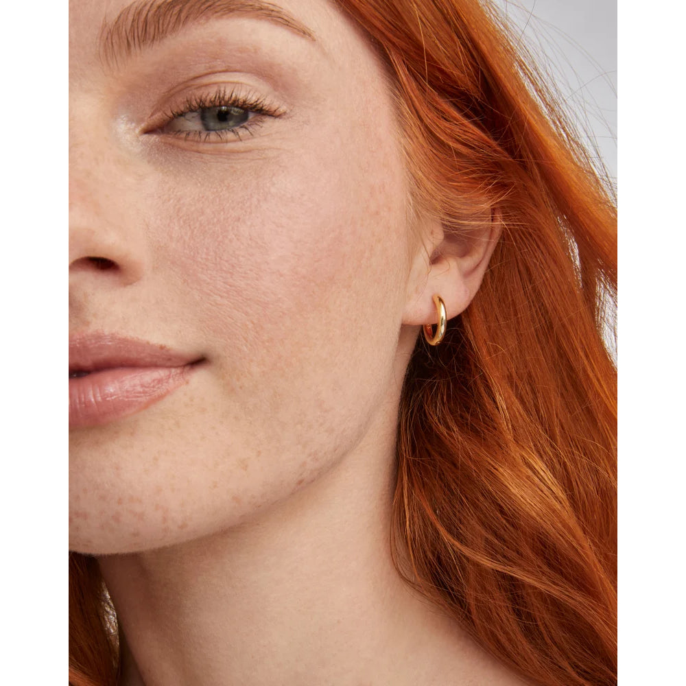 Kendra Scott Gold Hallie Huggie Earrings