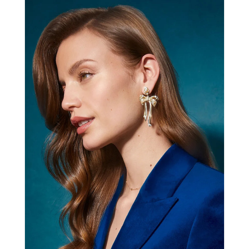 Kendra Scott Krista Bow Statement Earrings