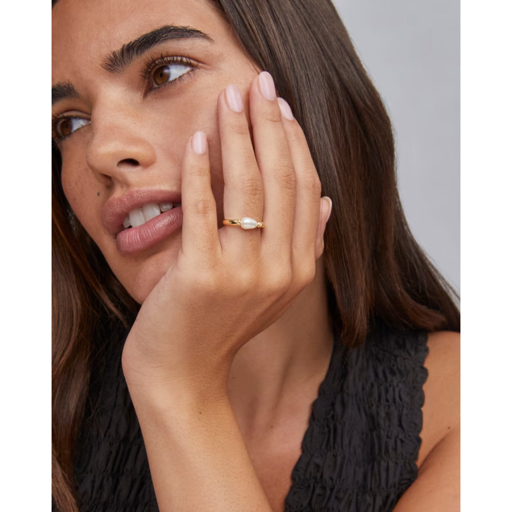 Kendra Scott Leighton Pearl Band Ring