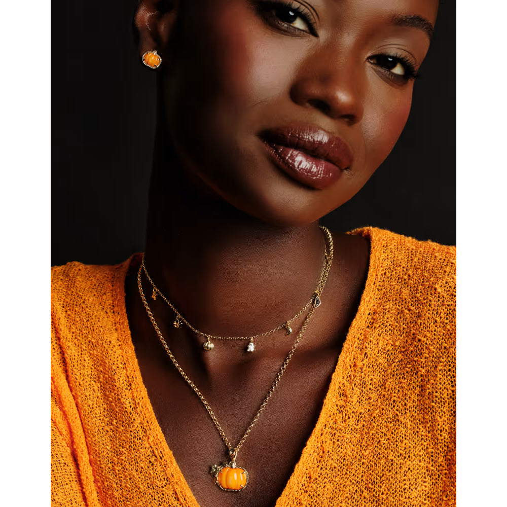 Kendra Scott Pumpkin Long Pendant Necklace