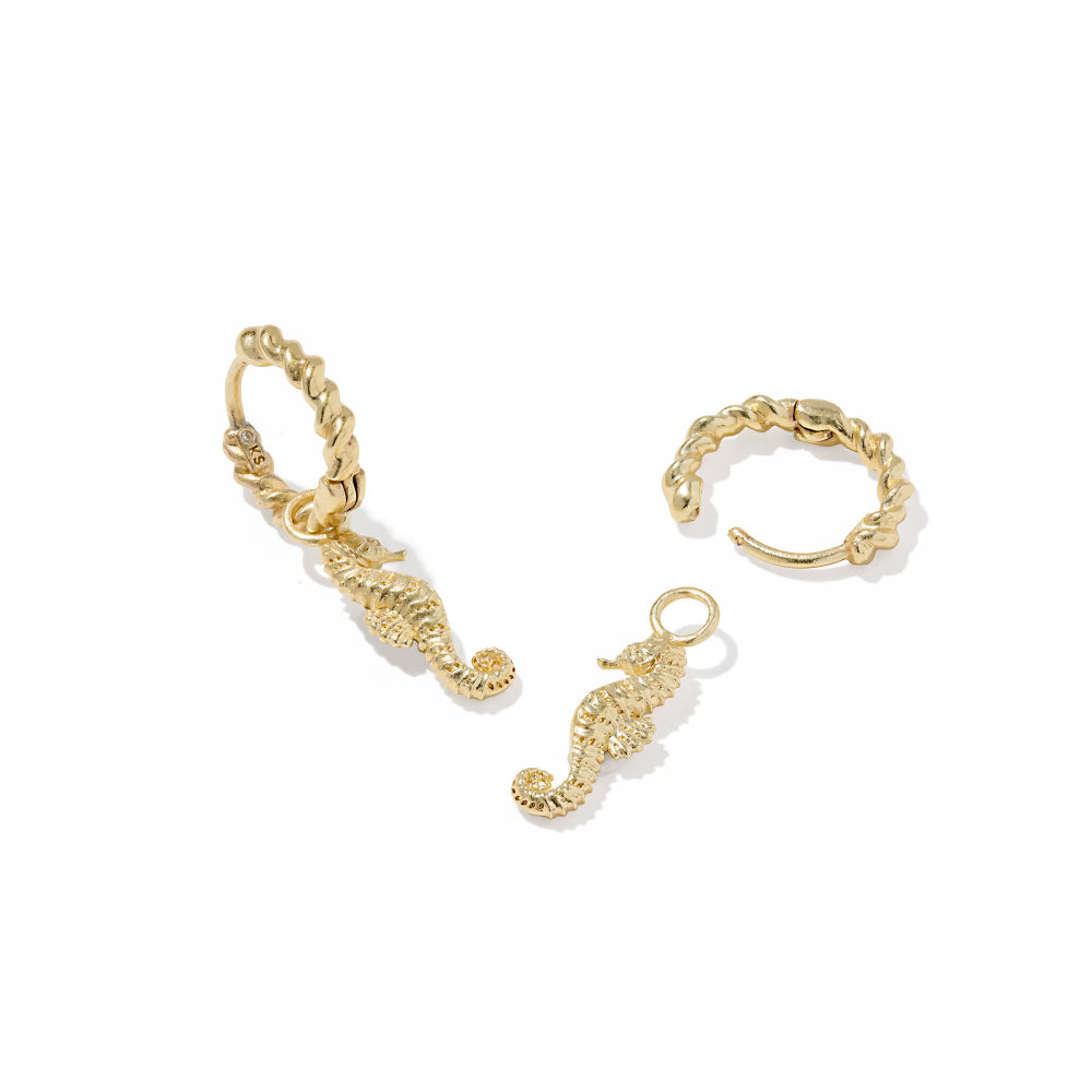 Kendra Scott Seahorse Huggie Earrings