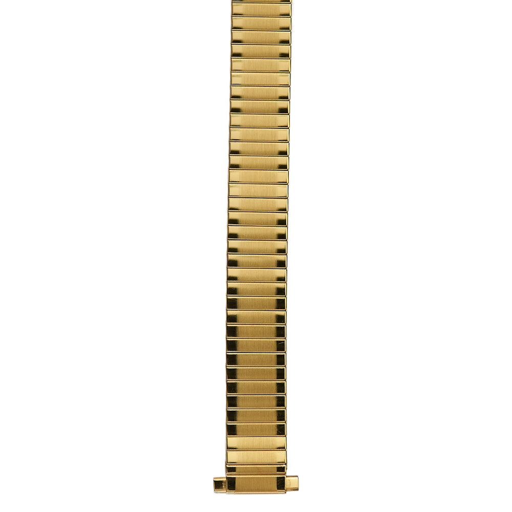 11mm-15mm Stainless Steel Gold Tone Expansion Watch Band - 11mm Width