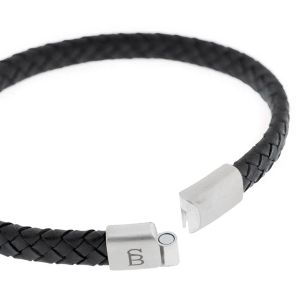 Steel & Barnett Men's Leather "Riley" Bracelet