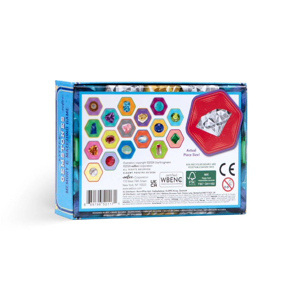 Eeboo Gemstones Little Matching Game