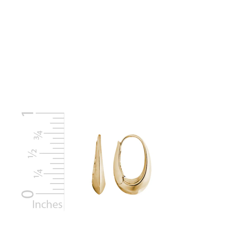 14k Gold Endless Hoop Earrings