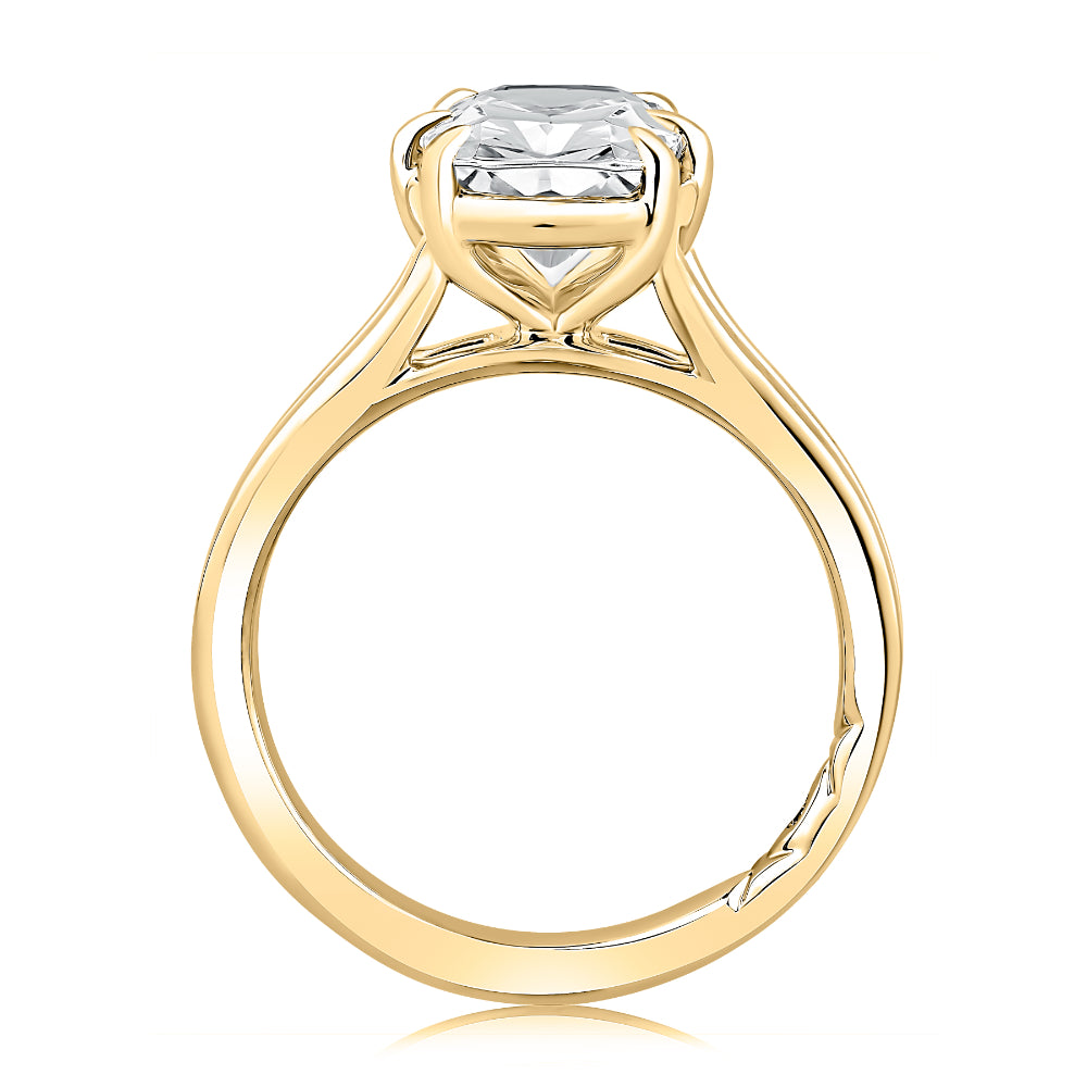 A. Jaffe 14k Gold Oval Diamond Solitiare Engagement Ring