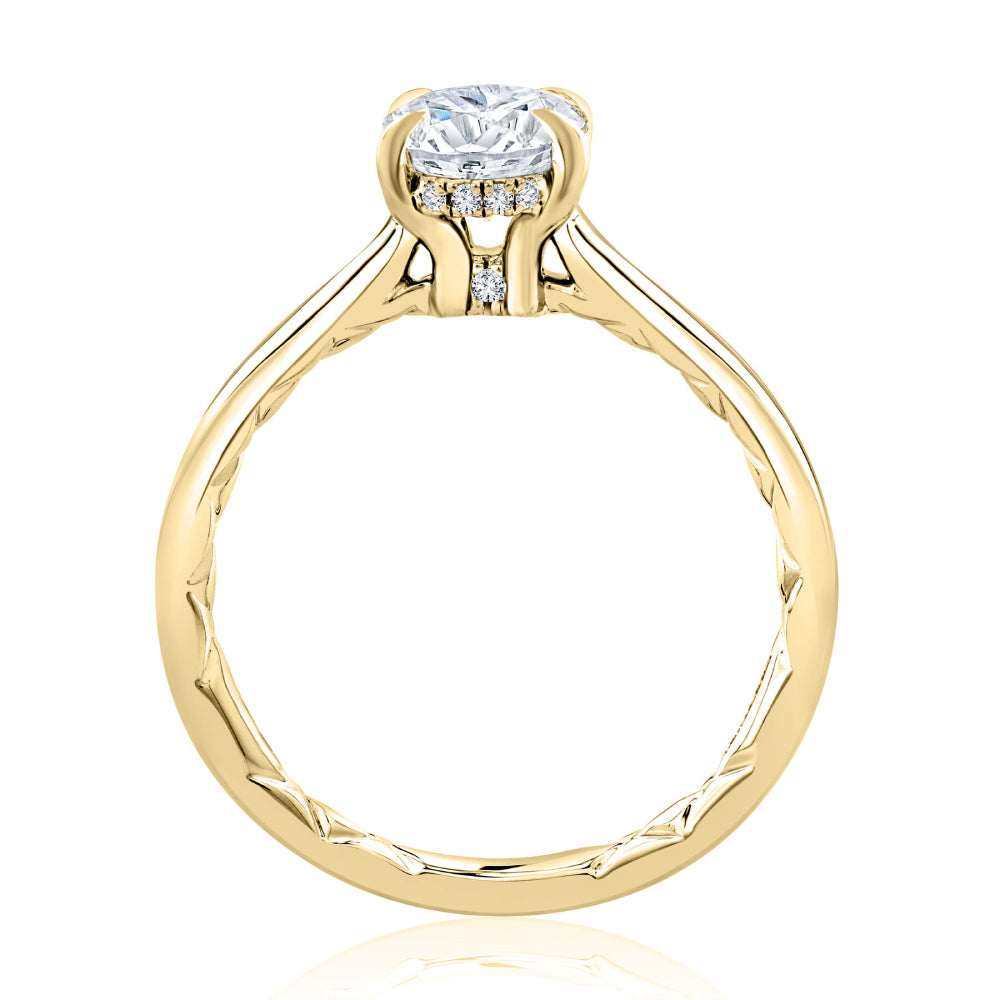 A. Jaffe 14k Solitaire Oval Engagement Ring