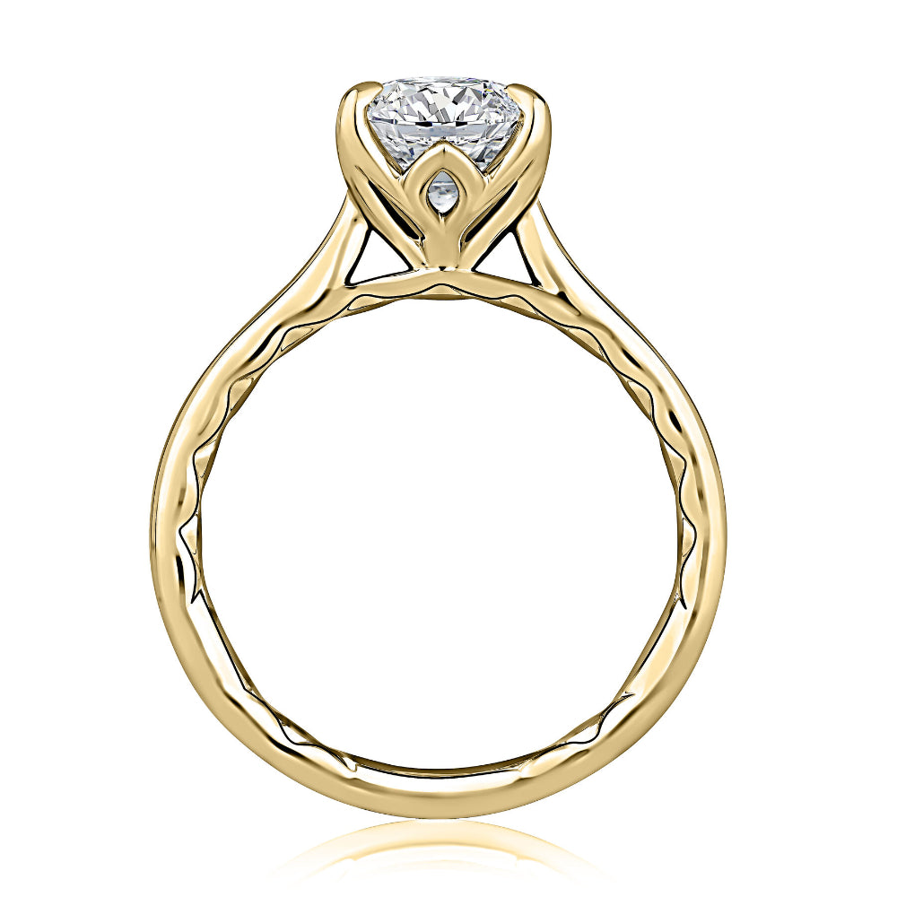 A. Jaffe 14k Classic Solitaire Oval Diamond Engagement Ring