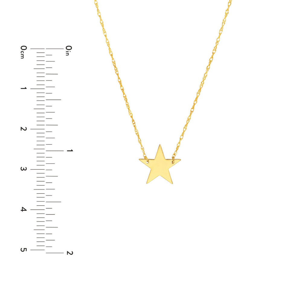 14k Gold Mini Star Pendant Necklace