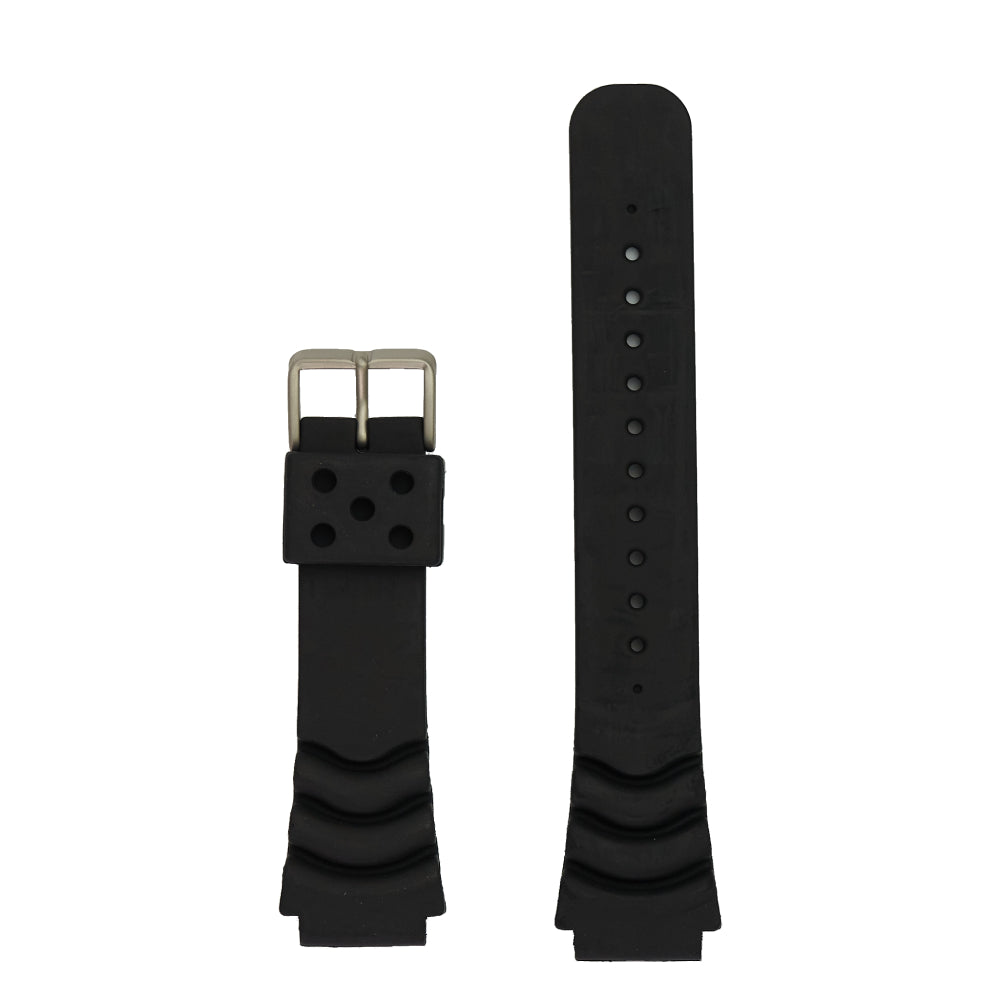 Men's Polyurethane Diver Watch Band - Black