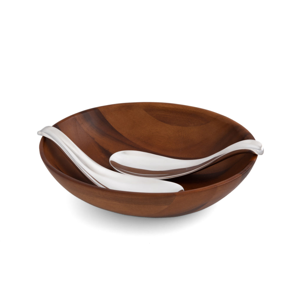 Nambe Yin Yang Collection 3-Piece Salad Set