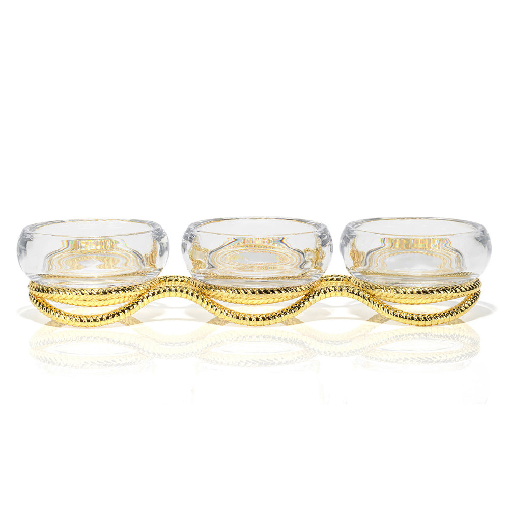 Nambe Braid Gold Triple Condiment Server – Smyth Jewelers
