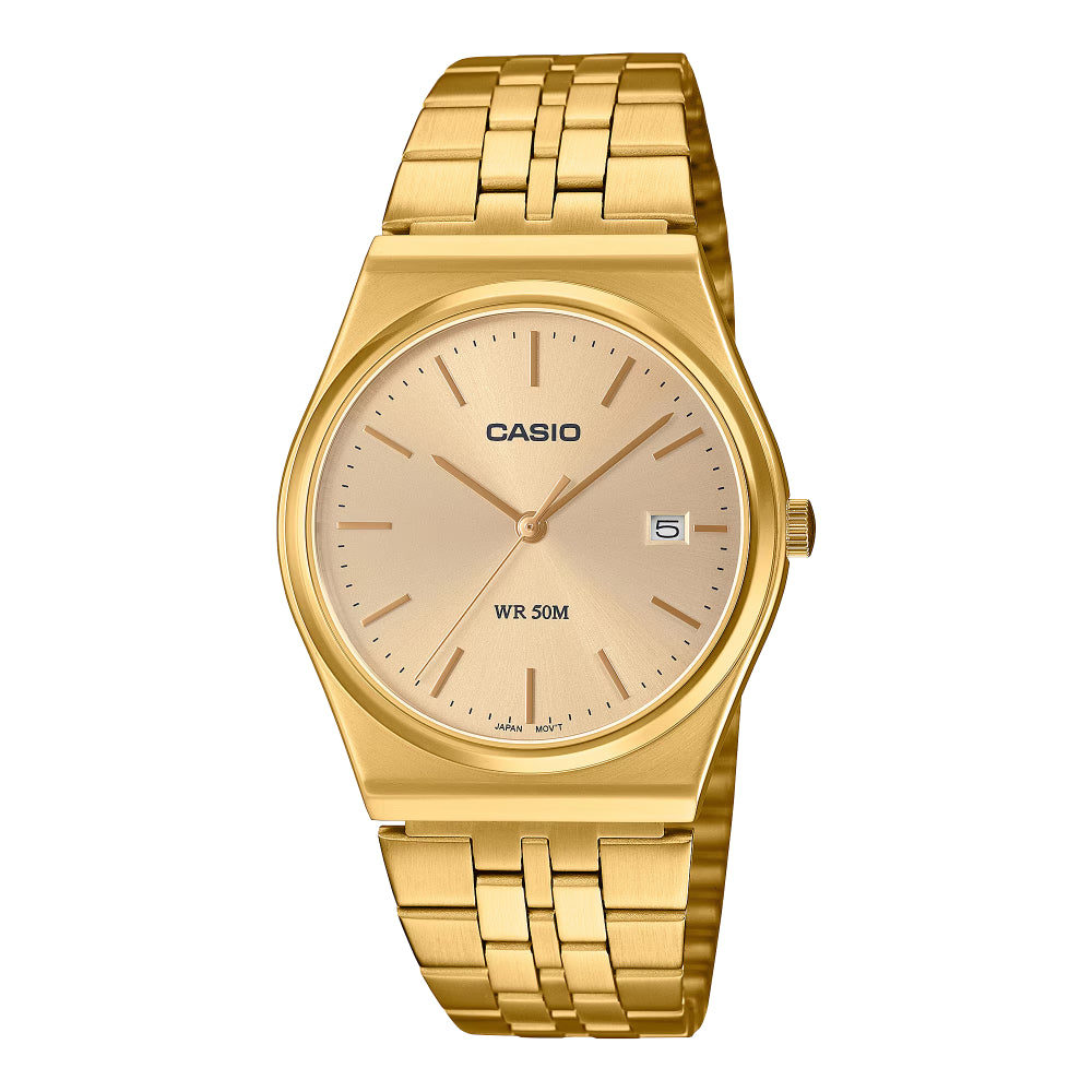 Casio Vintage 35mm Gold-Tone Analog Watch