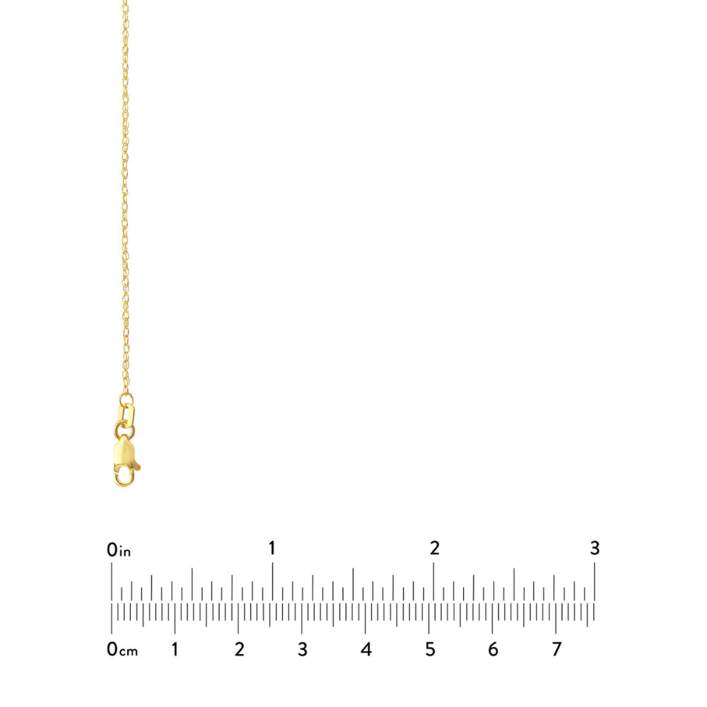 14k Gold 1.3mm Rope Chain, 16"