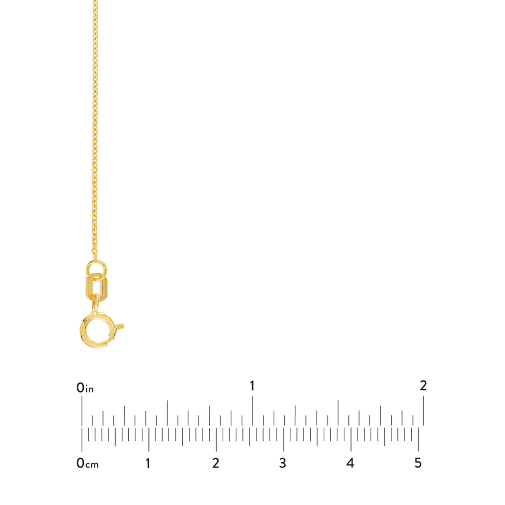 14k Gold Cable Chain Necklace, 18"