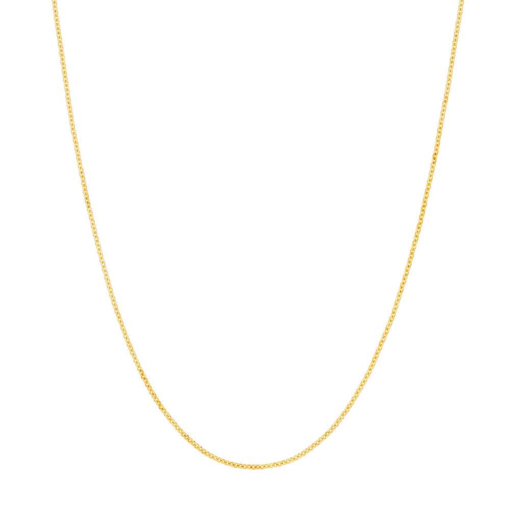 14Y Cable Chain 1.05mm 18" with Lobster Clasp