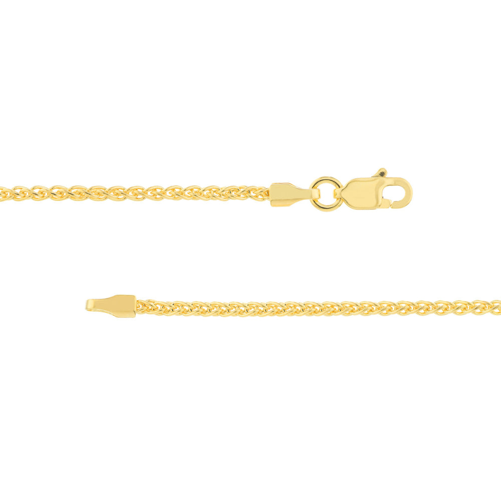 14k Gold 1.65mm Wheat Chain, 20"